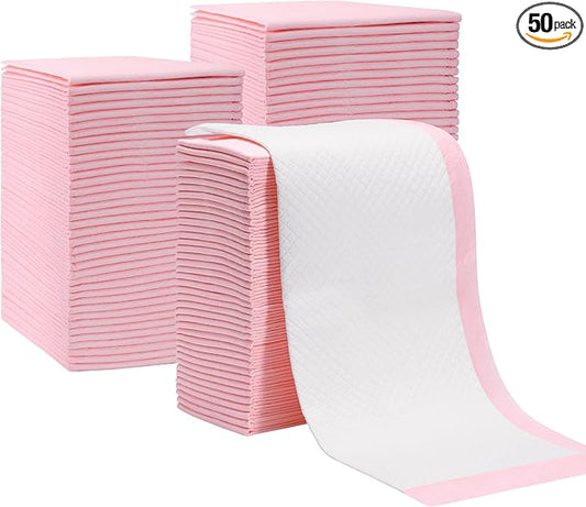 50Pack Disposable Changing Pads for Baby,Breathable Diaper Changing Pad,Absorbent Disposable Baby Changing Pad Liners