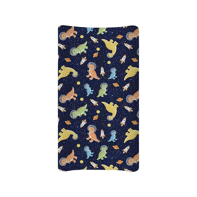 Dinosaur Print Diaper Change Table Covers for Baby Soft Cartoon Changing Pad Cover for Baby Washable Cradle Mattress Sheets for Nursery