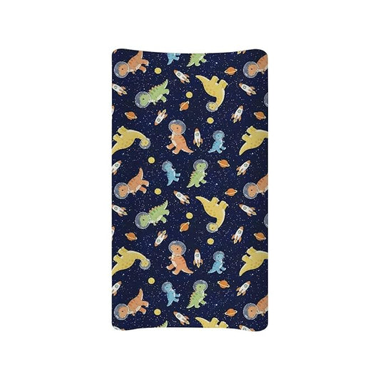 Dinosaur Print Diaper Change Table Covers for Baby Soft Cartoon Changing Pad Cover for Baby Washable Cradle Mattress Sheets for Nursery