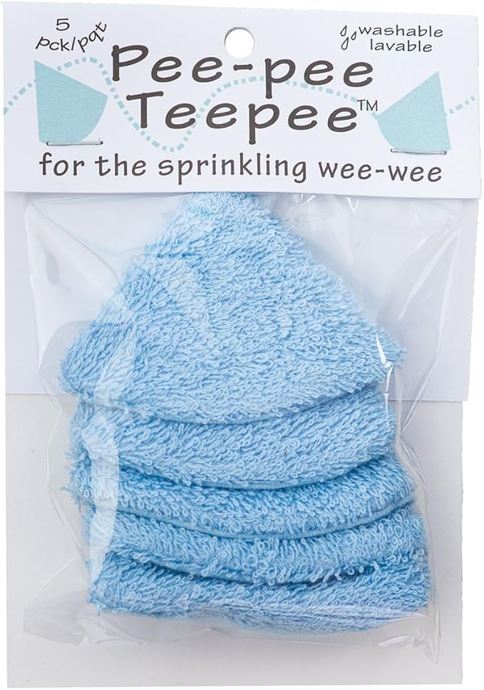 Pee-pee Teepee Terry Blue - Cello Bag,5 pack