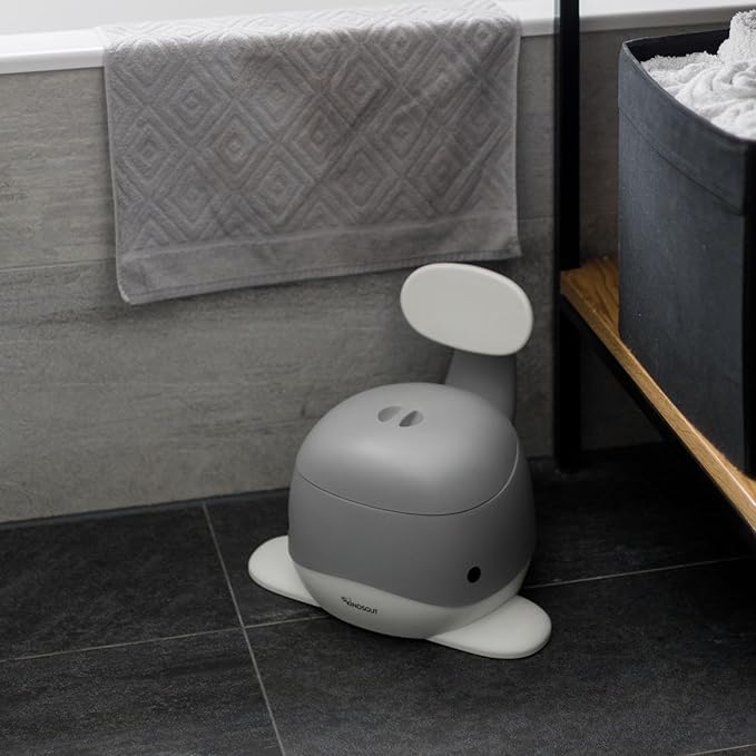 Kindsgut Whale Potty Training Toilet – Ergonomic Toddler Potty for Boys & Girls, Designed in Germany, Non-Slip & Easy Clean, Dark Grey
