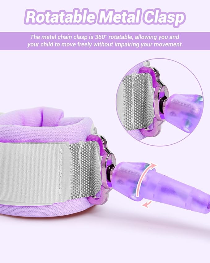 Dr.meter Anti Lost Wrist Link, Purple + Blue