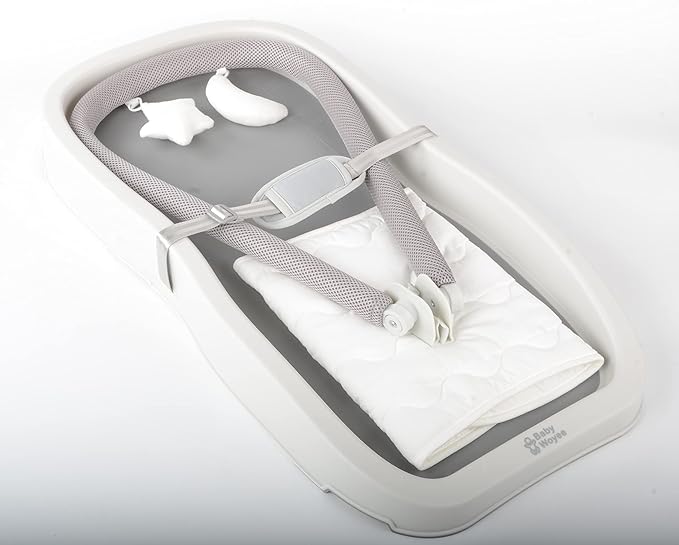 Duraking Pro 4 in 1 Baby Changing pad Washable Portable Diaper Toy bar Changing Tray Non-Slip no Stain Waterproof Changing Table (Gray)