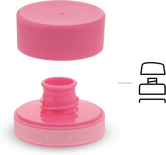 Aladdin My First Aveo Childrens Water Bottle 0.35L Pink Graphics – Leakproof - Wide Opening for Easy Fill - BPA-Free - Kids Water Bottles for School - Stain and Smell Resistant - Dishwasher Safe