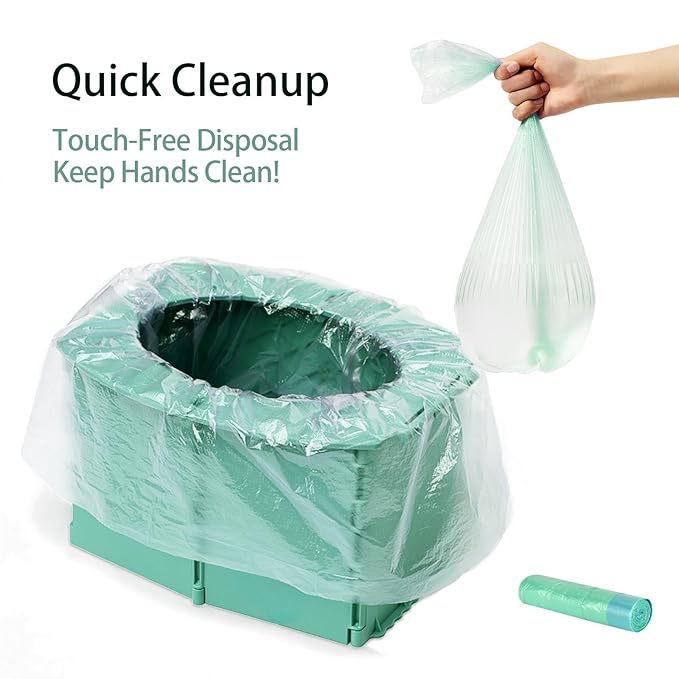 Portable Potty Seat for Toddler Foldable Travel Potty Training Toilet Seat with Cleaning Bags Reusable for Outdoor Camping, Travel, Kids Toddler Travel Potty Seat (Green)