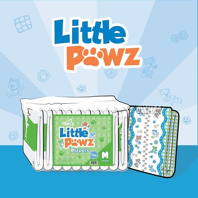 ABU Little Pawz Adult Diapers (Large)