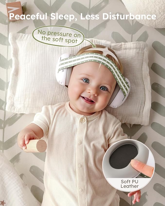 Yoofoss Baby Ear Muffs Noise Protection for Infants Up to 36 Months - Noise Cancelling Headphones for Ear Protection