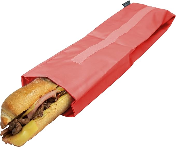 NERTHUS FIH 875 Snack Bag XL Reusable Coral, Ecological, Adaptable, Easy to Clean and Washable