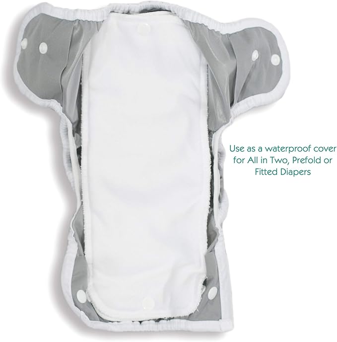 Thirsties Duo Wrap Reusable Cloth Diaper Cover, Snap Closure, We All Scream Size One (6-18 lbs)