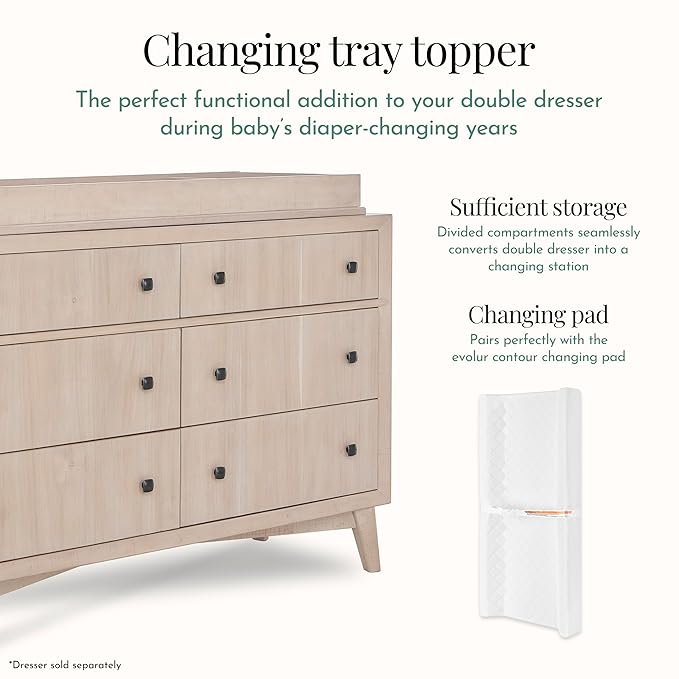 Evolur I Modern Changing Tray I Full Assembly I Lasting Quality