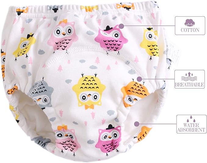 Potty Training Underwear for Girls Boys Potty Training Pants (3T,Pink)