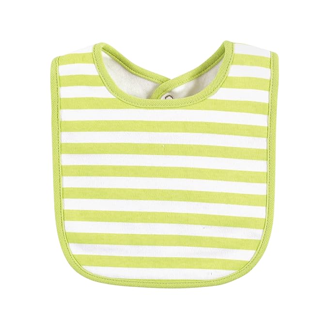 Hudson Baby Unisex Baby Cotton Bibs, Boy Pineapple, One Size
