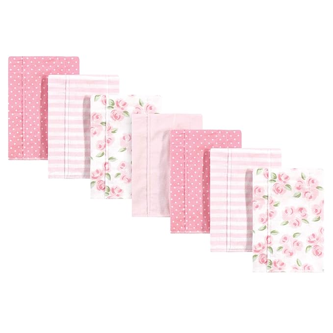 Little Treasure Unisex Baby Cotton Flannel Burp Cloths, Beyoutiful, One Size