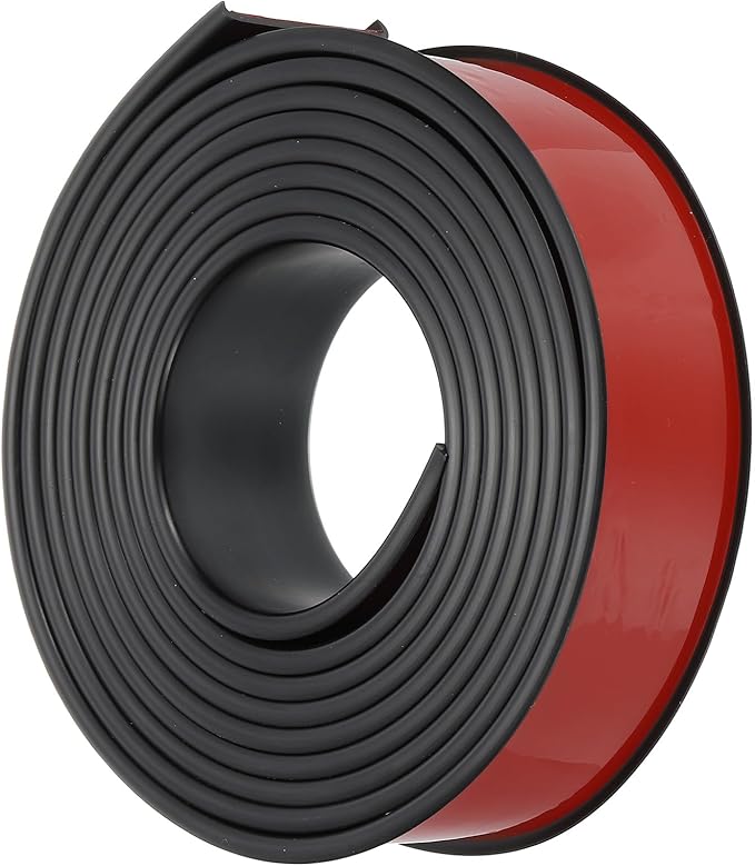PATIKIL TPE U-Shape Edge Banding, 1-9/16 Inch x 16.4ft Self Adhesive Flexible Veneer Edging Trim Furniture Edge Protector for Shelf Cabinet Table Repair Restoration, Black