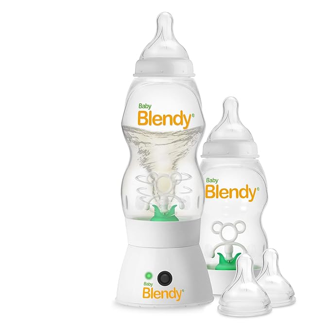 Baby Bottles - Best Infant to Toddler Milk Feeding Containers with Anti-Colic | Air Vent System - with Blender Mixer for Babies Newborns Infants Toddlers | (0-3 Months) Prime Bundle