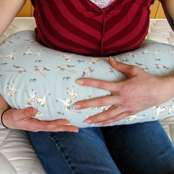 Green Mallard Ducks Dogs Nursing Pillow Covers for Boy Girl Wild Duck Hunting Nursery Feeding Pillowcase for Breastfeeding Pillows Outdoor Duck Hunter Soft Stretchy Removable Covers for Newborn Infant