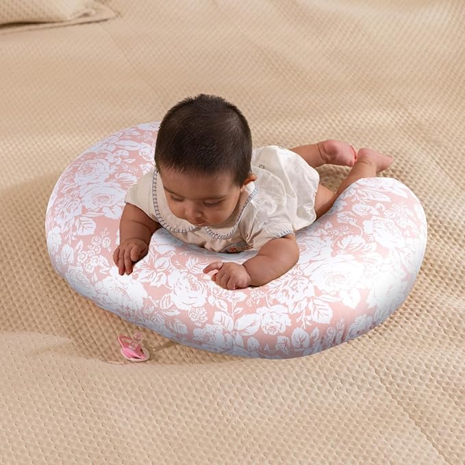 x-vesolje Baby Nursing Pillow for Breastfeeding, Adjustable Breastfeeding Pillow for Bottle Feeding, Nursing Support Pillow for Mom and Baby Healthier Nursing, Removable Cover- Rose