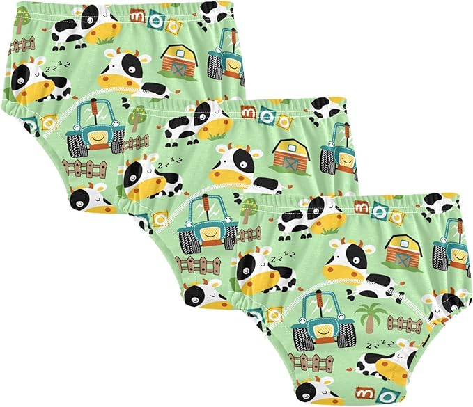 Toddler Potty Training Underwear Cotton Absorbent Soft Baby Girl Boy Potty Training Pant 2t-5t