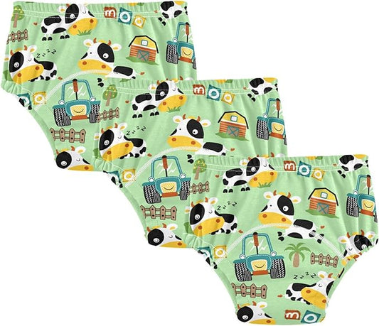 Toddler Potty Training Underwear Cotton Absorbent Soft Baby Girl Boy Potty Training Pant 2t-5t