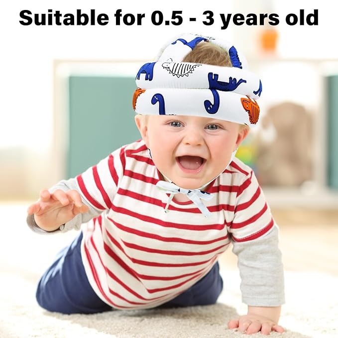 Baby Safety Helmet Baby Head Protector No Bumps for Running Walking Crawling, Safety Head Adjustable Protective Cap Headguard Hat