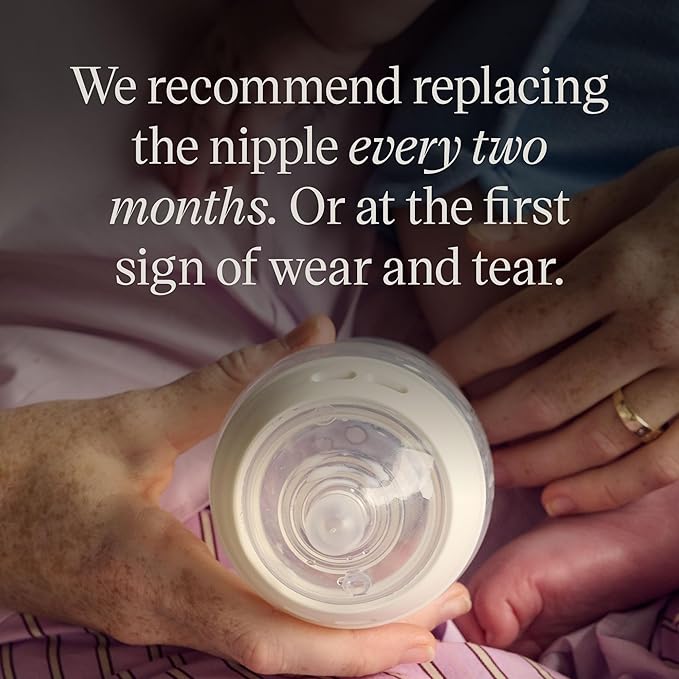 Tommee Tippee Natural Start Baby Bottle Nipples, Breast-Like for A Natural Latch, Anti-Colic Valve, Soft Silicone, Fast Flow, 6+ Months, Pack of 4