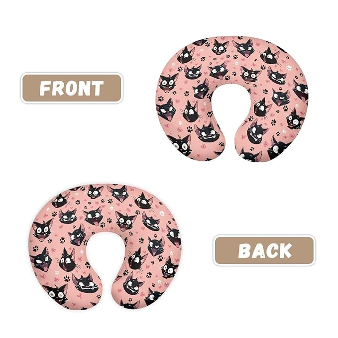 Nursing Pillow Cover with Hidden Zipper Black Cats Dog Paws Skin Friendly for Moms/Baby Nursing Pillow Cover Stretchy Removable Cover for Breastfeeding Pillows