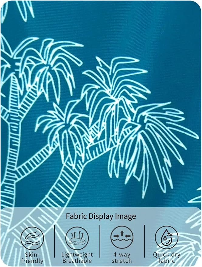 weVSwe Baby Reusable Swim Diaper Washable UPF 50+ Snap Side Leakproof & Adjustable for Pool/Beach to Prevent Leaks Green Tree 0-6 Months