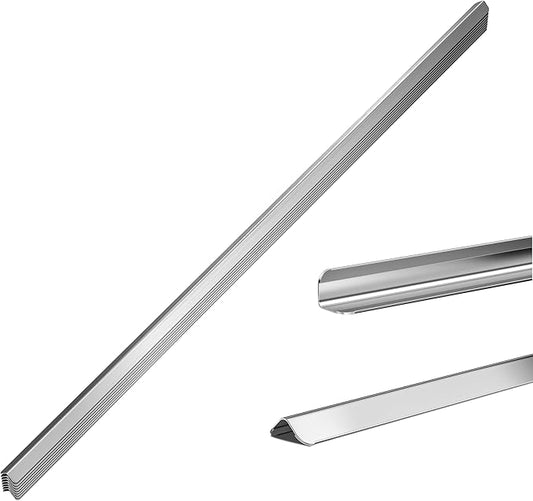 304 Stainless Steel Wall Corner Guards (10, Silver, 0.5x0.5x96) No adhesivey
