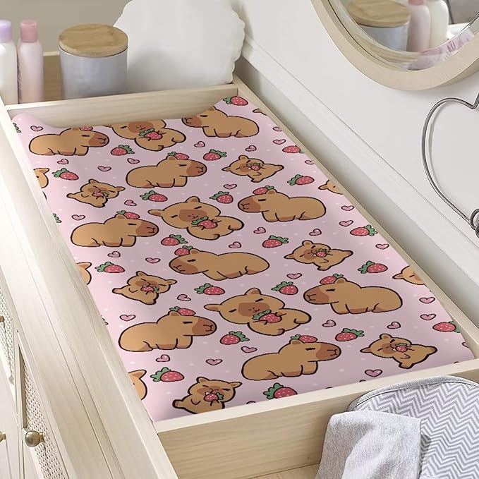Changing Pad Covers for Boys Girls Carddle Sheet Set for Baby Boys Girls Breathable & Washable Cover