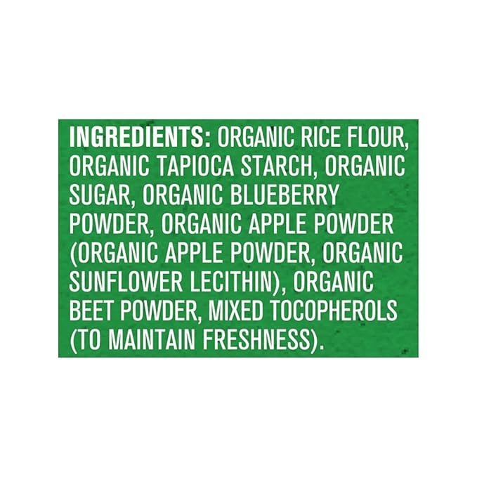Gerber Snacks for Baby Teethers, Organic Gentle Teething Wafers, Blueberry Apple Beet, 1.7 Ounce, 12 Count Box (Pack of 2)