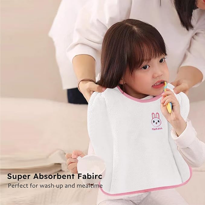 Bibs Set Large Toddler Bibs Ultra Soft & Absorbent,Pullover Baby Bibs for Drooling Feeding