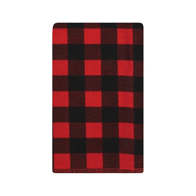 Hudson Baby Unisex Baby Cotton Flannel Burp Cloths, Christmas Scene, One Size
