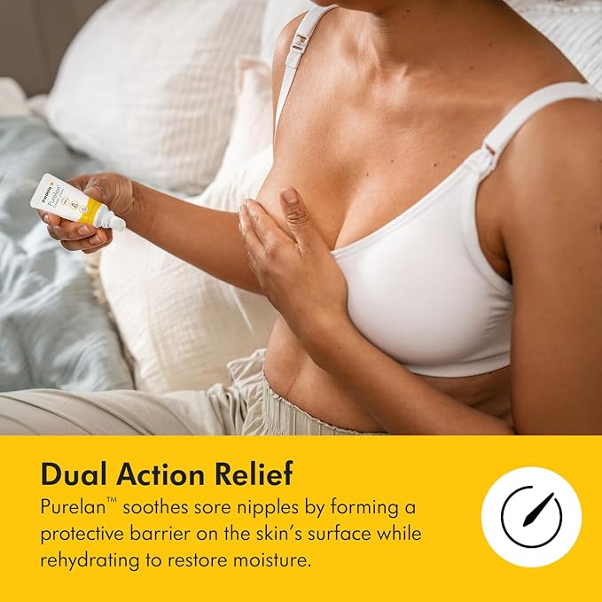 Medela Sore Nipple Rescue Kit for New Moms, Purelan Lanolin Nipple Cream, Fast Relief of Sore, Cracked Nipples & Dry Skin, Hydrogel Pads for Instant Cooling Relief During Breastfeeding & Pumping