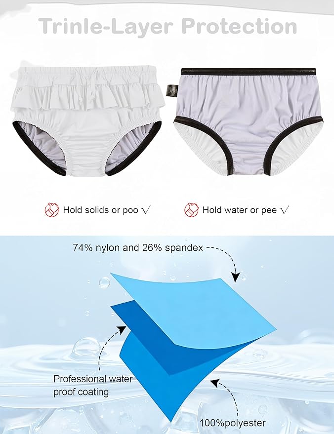 Youth Special Needs Reusable Swim Diapers Swimwear for Incontinence Diaper Covers Waterproof,Leakproof