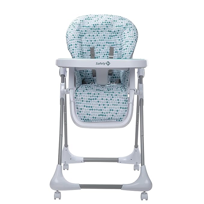 Safety 1st High Chairs for Babies and Toddlers, 3-In-1 Grow and Go with Tray and Adjustable Seat, Raindrop