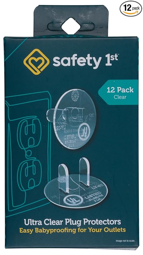 Safety 1st 12 Pack Ultra Clear Outlet Plugs