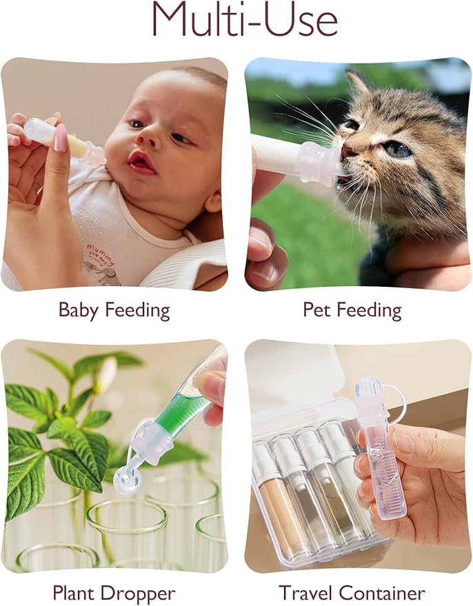 Momcozy Colostrum Collector Reusable Breast Milk Collector, Portable Colostrum Container Can be Feeding Baby, Multi-Use Collector BPA Free, 5ml-2pcs