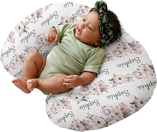 Dyoart Baby Nursing Pillow Cover,Personalized Name Nursing Covers,Soft,Breastfeeding Pillow Slipcover for Bottle Feeding,Custom Gifts for Toddler Infant(23"x19"x5.5")(one Size)