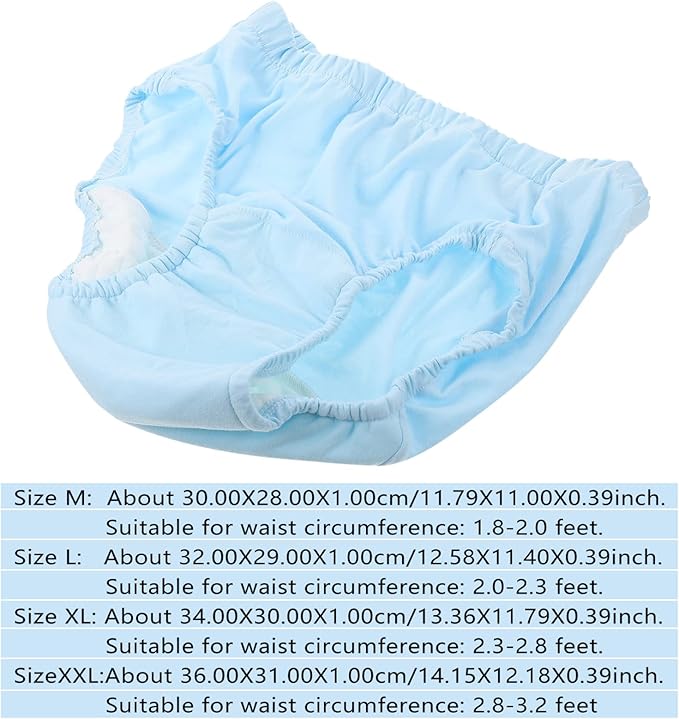 Elderly - On- Reusable Incontinence Pants Cloth Diapers Incontinence Diapers Comfortable Urinary Nappy Women's Hedging Disposable Cloth Cotton