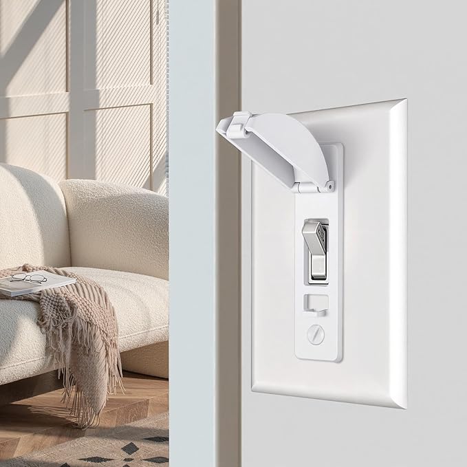 2 PCS Light Switch Cover Guard, Wall Switch Cover Guard, Protects Your Lights from Being Accidentally Turned On or Off