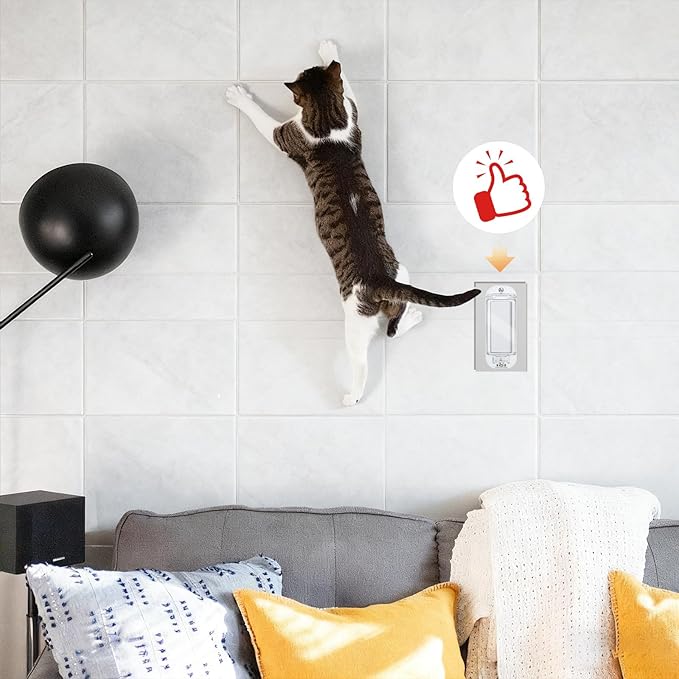 4Pcs Light Switch Guard, Child Proof Wall Switch Cover Keeps Lights or Switches from Being Accidentally Turned ON or OFF While Allowing Access