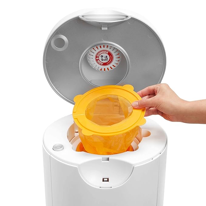 Munchkin® Refill Set for STEP™ and PAIL™ Diaper Pails - Includes 6 Snap, Seal & Toss™ Refill Bags and 2 Refill Rings