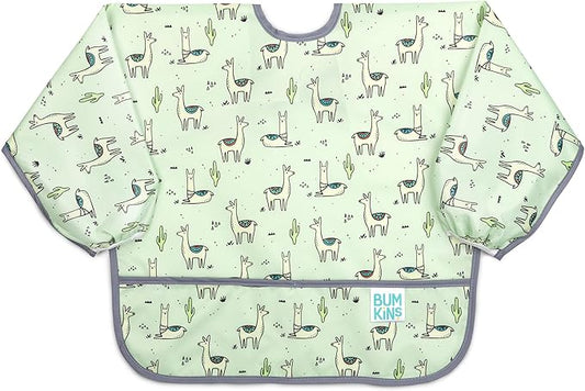 Bumkins Sleeved Bib for Girl or Boy, Baby and Toddler for 6-24 Mos