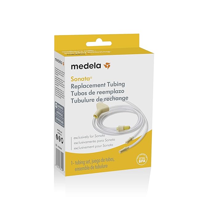 Medela Sonata Replacement Tubing, Breast Pump Accessories Designed for Sonata Breastpump, Authentic Spare Parts (Pack of 6)