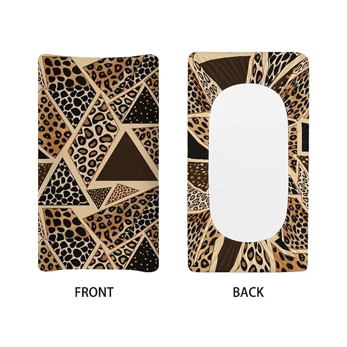 Leopard Print Diaper Changing Pad Cover Breathable Baby Changing Pad Cover Brown Changing Pad Cover Boy Soft 32''*16''Nursery Changing & Dressing Furniture