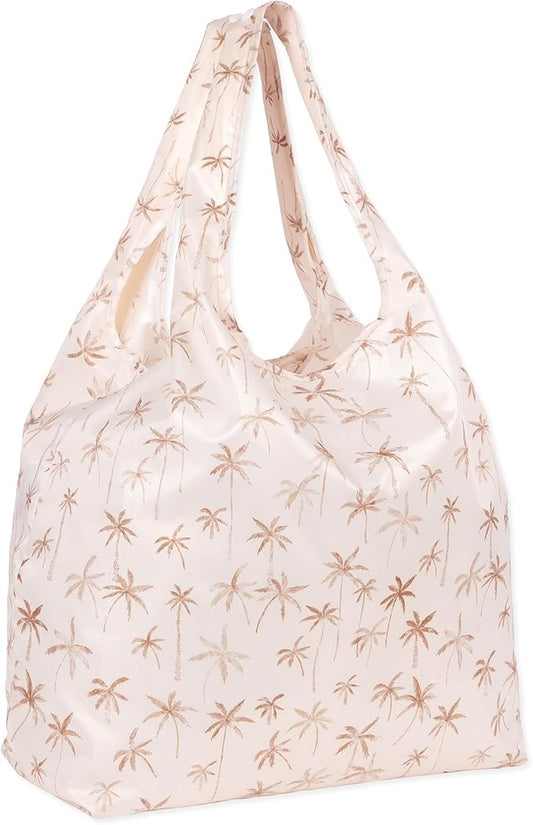 Bumkins Reusable Grocery Shopping Tote Bag for Women, Large Boho Style with Handles, Foldable, Washable, Shoulder Straps