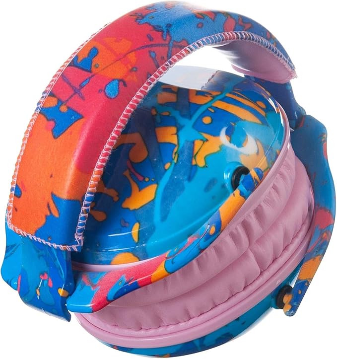 Kids Hearing Protection,25dB NRR Noise Reduction,Sound Proof for Kids,Toddler,Safety Earmuffs for Concert,Airplane,Autism,Monster Jam,Travel,School- Pink Paint