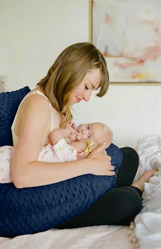 Twin Z Pillow Navy 6 uses in 1 Twin Nursing Pillow Breastfeeding, Bottlefeeding, and Pregnancy Pillow