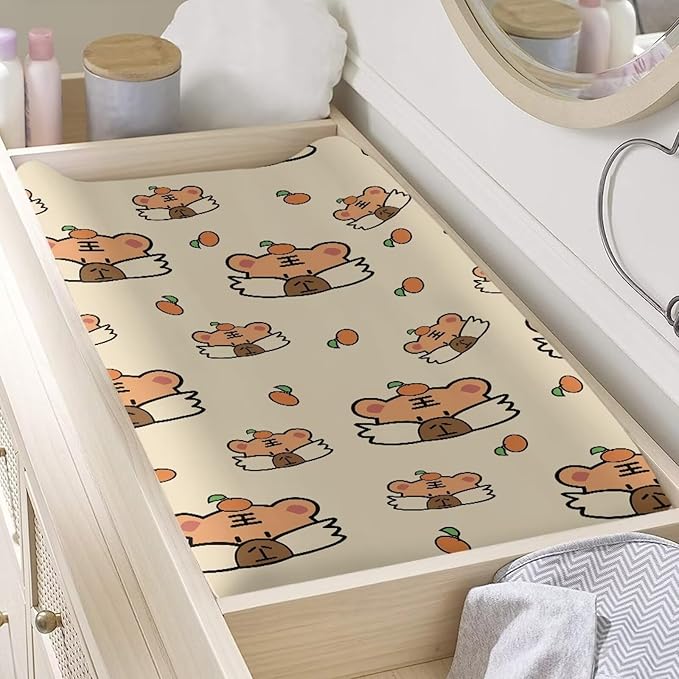 Changing Pad Covers for Boys Girls Carddle Sheet Set for Baby Boys Girls Breathable & Washable Cover