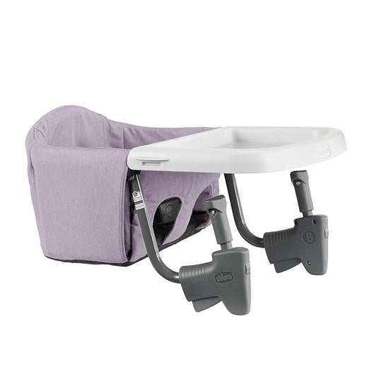 Chicco FastLock Go Hook-On High Chair with Carry Bag, Portable High Chair for Babies and Toddlers, Sets up in Seconds, Lupine/Purple